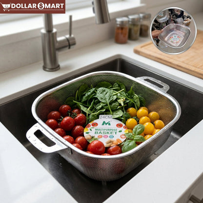 Square Strainer for Kitchen Sink 22cm
