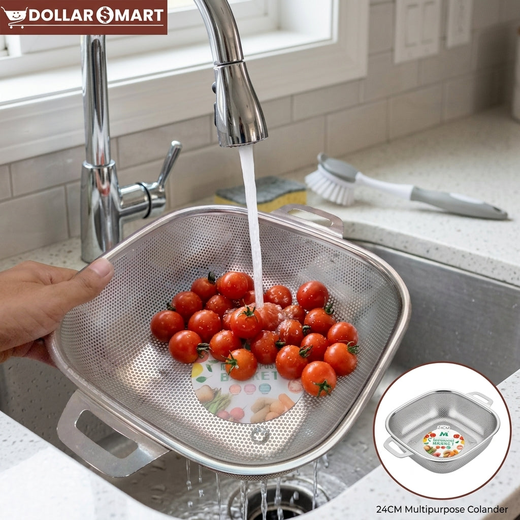 Square Strainer for Kitchen Sink 22cm