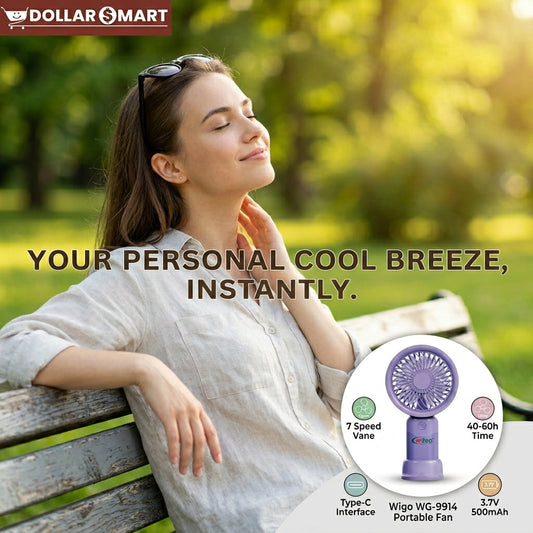 Wego Mini Rechargeable Fan