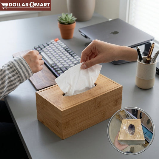 Wooden Tissue Box small