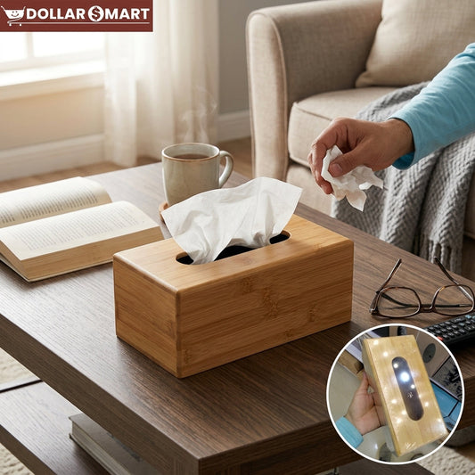 Wooden Tissue Box Rectangle