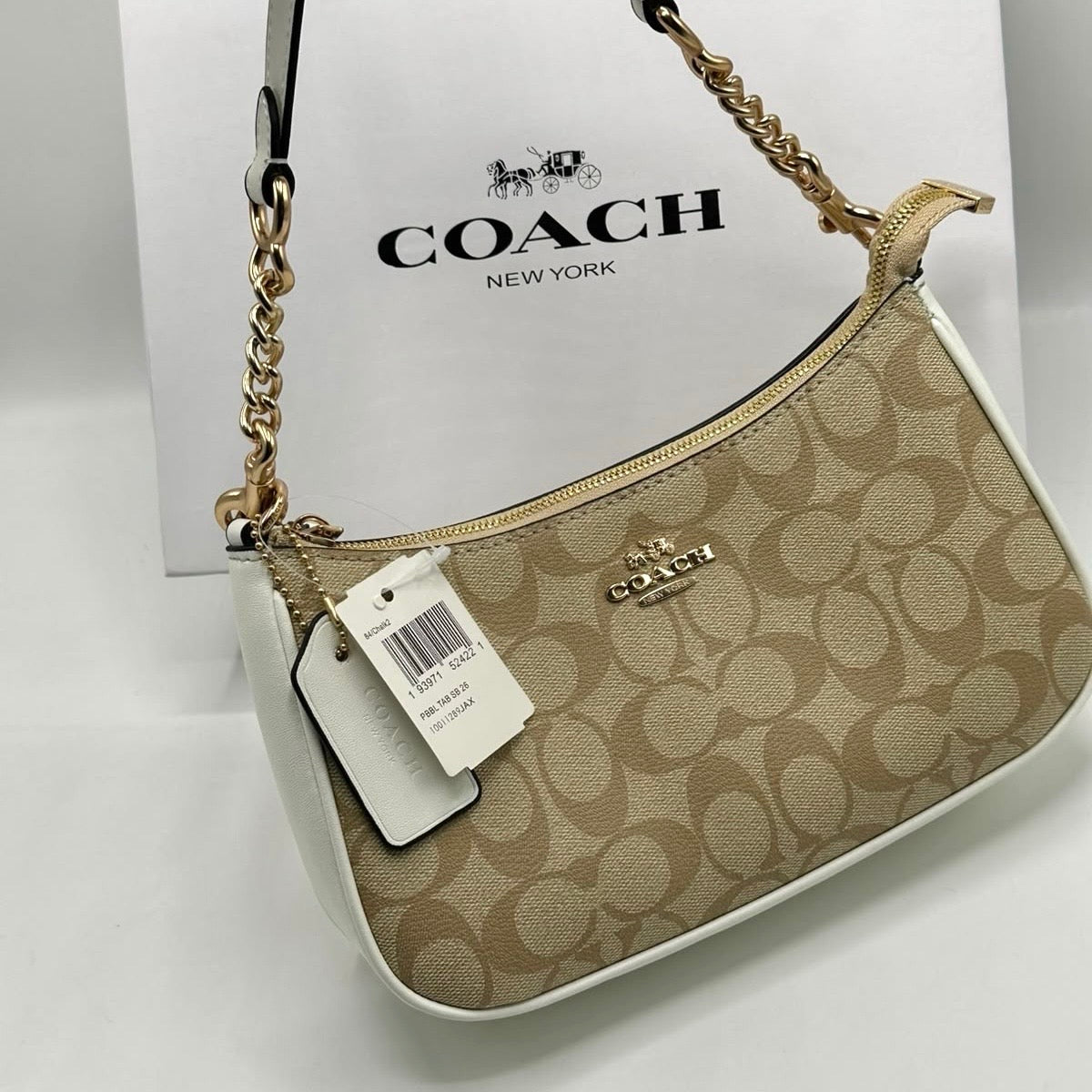 Coach Teri Shoulder Bag in Canvas  (Master)-Box Packing