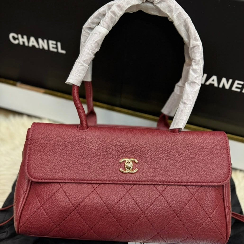 Chanel Grained Calfskin-Paper Bag