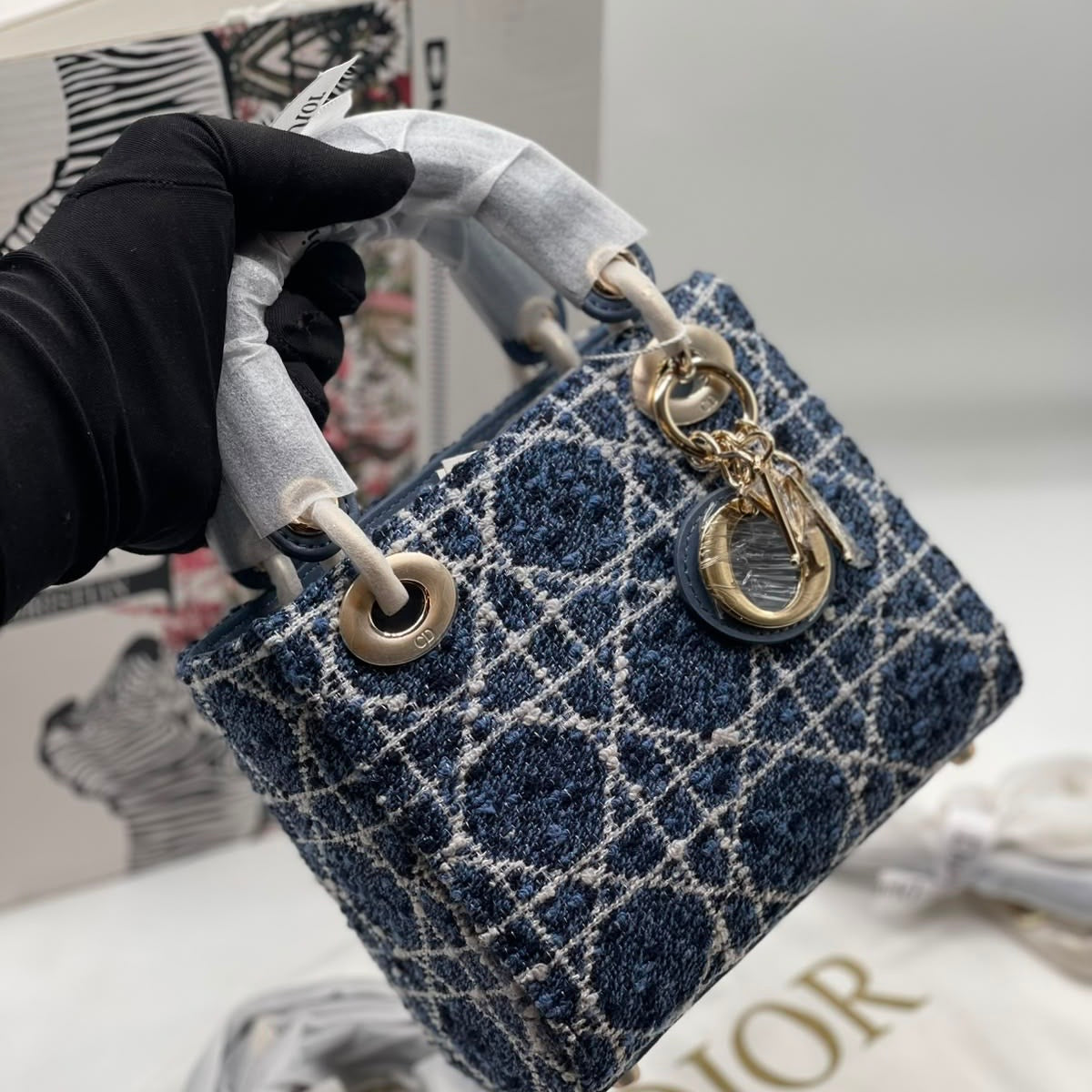 Lady Dior Tweed Handbag-Box Packaging