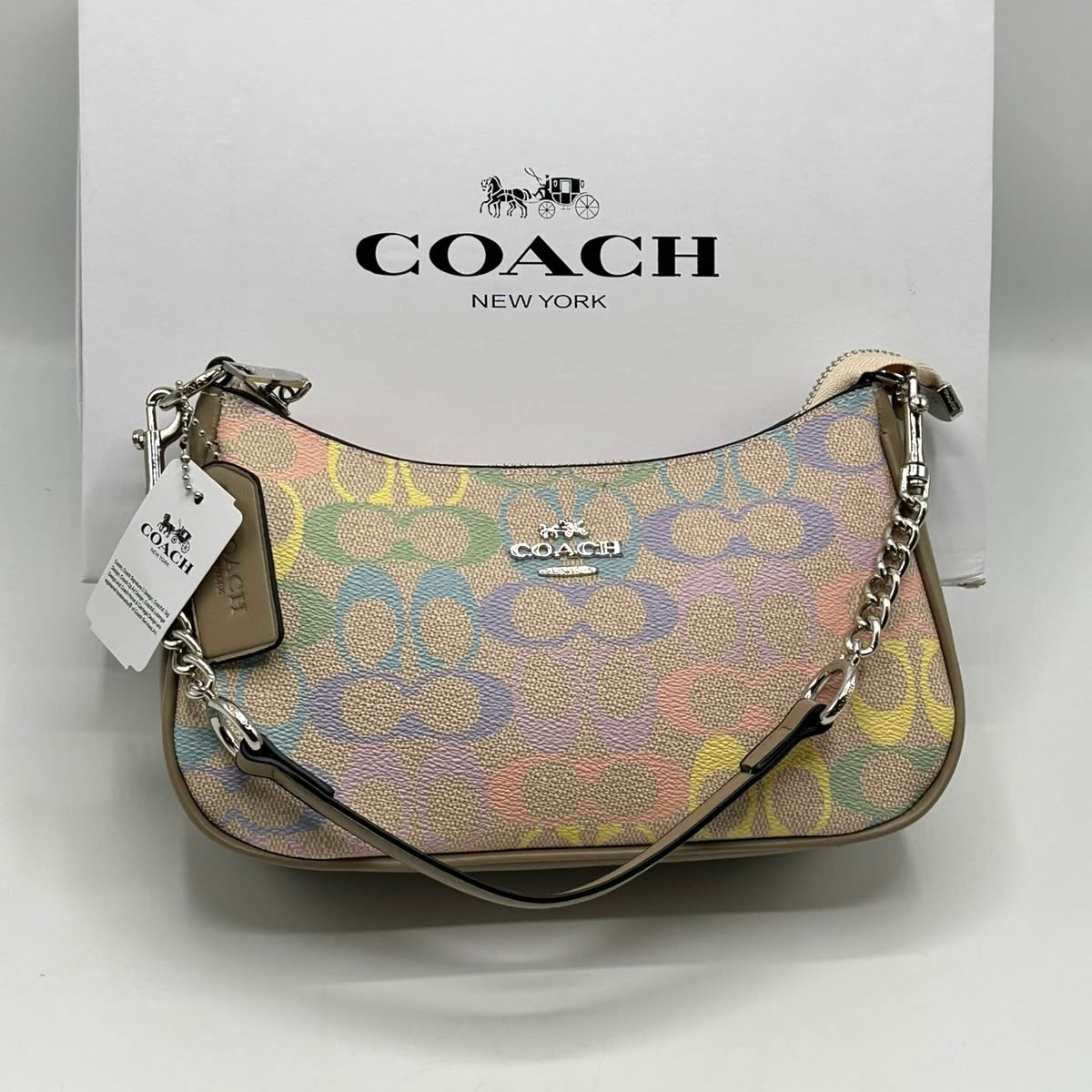Coach Teri Shoulder Bag in Canvas  (Master)-Box Packing