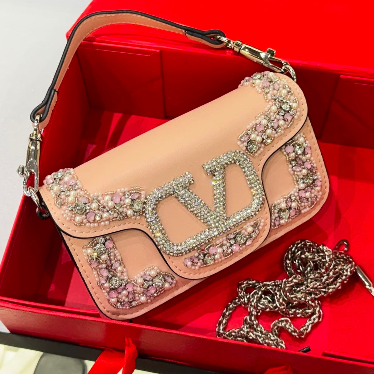 Valentino Garavani Locò Small Shoulder Bag- Box Packing