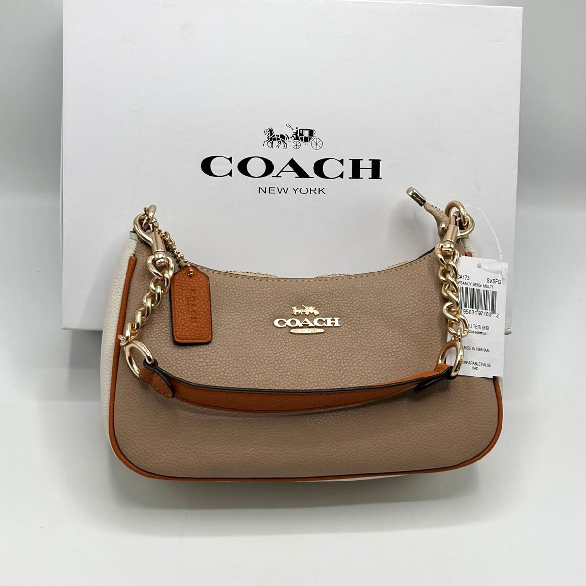 Coach Teri Shoulder Bag in Canvas  (Master)-Box Packing