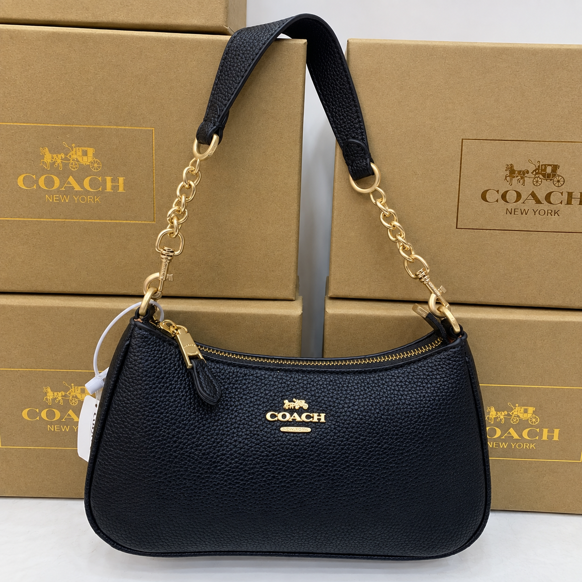 Coach Teri Shoulder Bag in Canvas  (Master)-Box Packing
