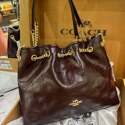 COACH Evelyn Large Shoulder Bag-Box Packaging