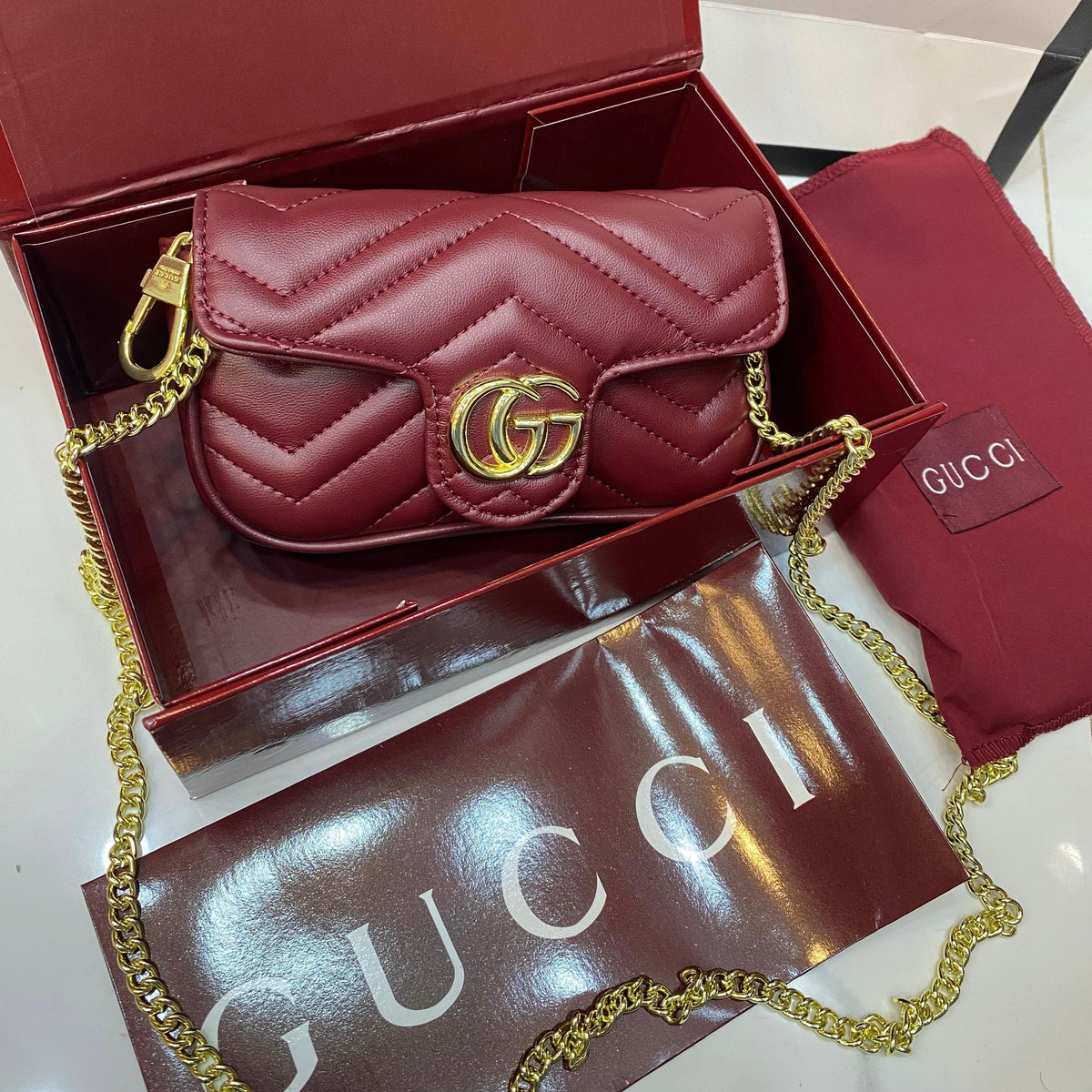 Gucci Mini Marmont Crossbody- Box Packing