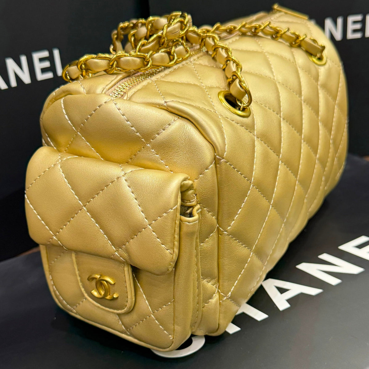 Chanel Preppy Coco Bowling Bag-Box Packaging
