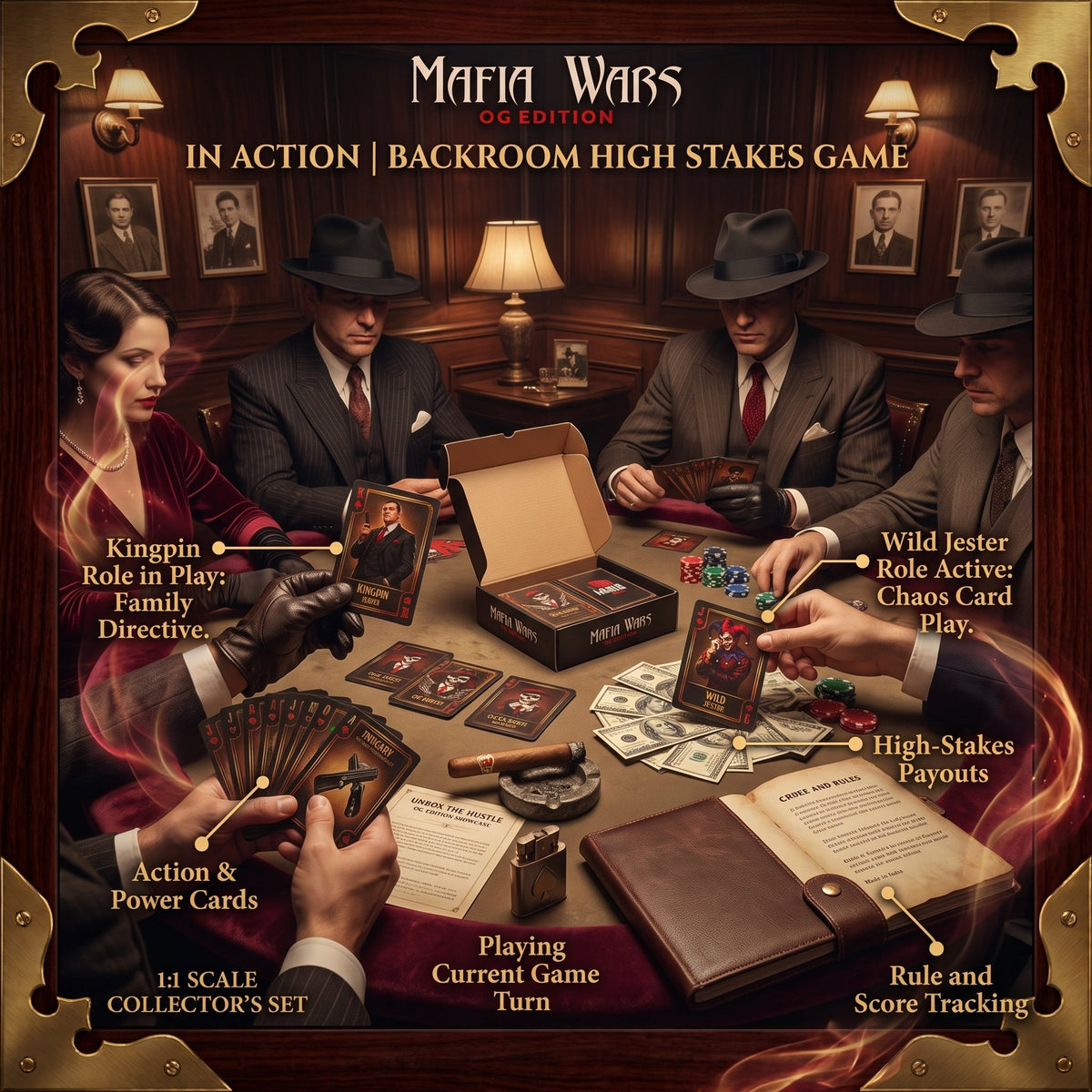 Mafia Wars Expedition Card Game  6-16 Players