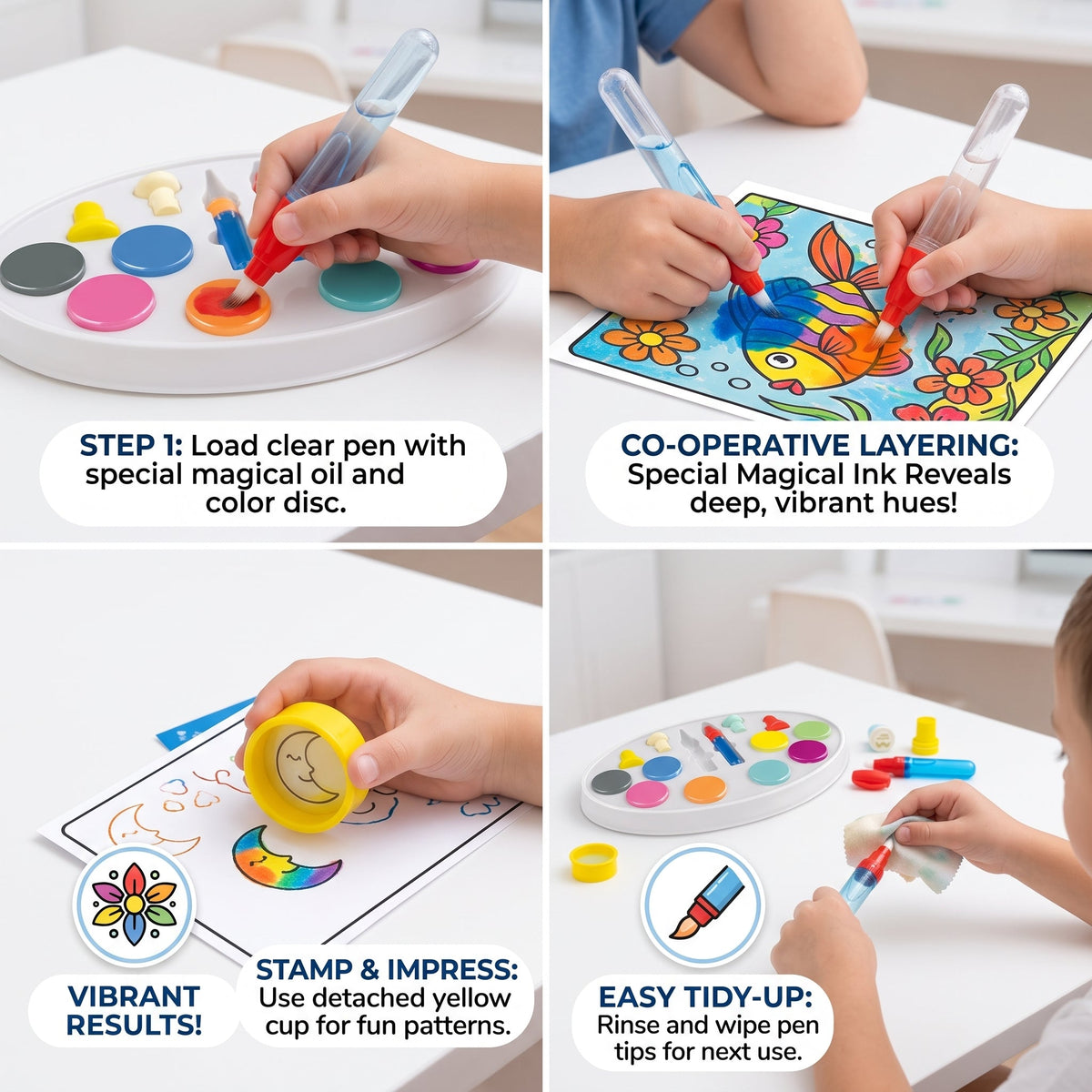 Magical Water Paint Brush With Colour Art Set