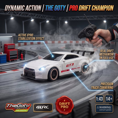 1:43 Scale 4DRC Remote Control GT3 Drift Racing Car