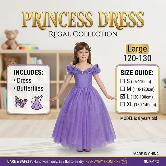 Kids Blue Princess Dress Tale Costume