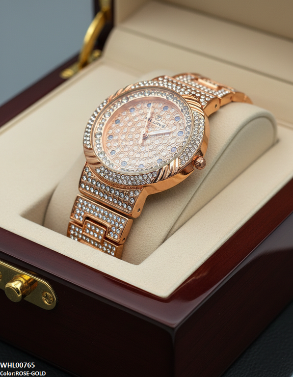 WHL00765 ZWA Double Round Bezel Women's Watch - WHL