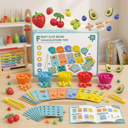 Fruit Clip Bead Calculation Learning Toy