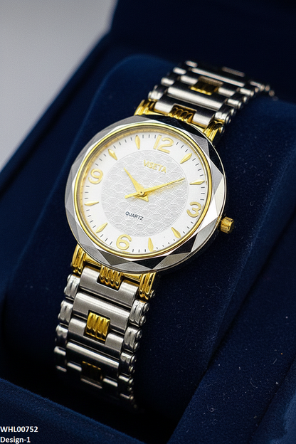WHL00752 IWA Round Black Bezel Women's Watch - WHL