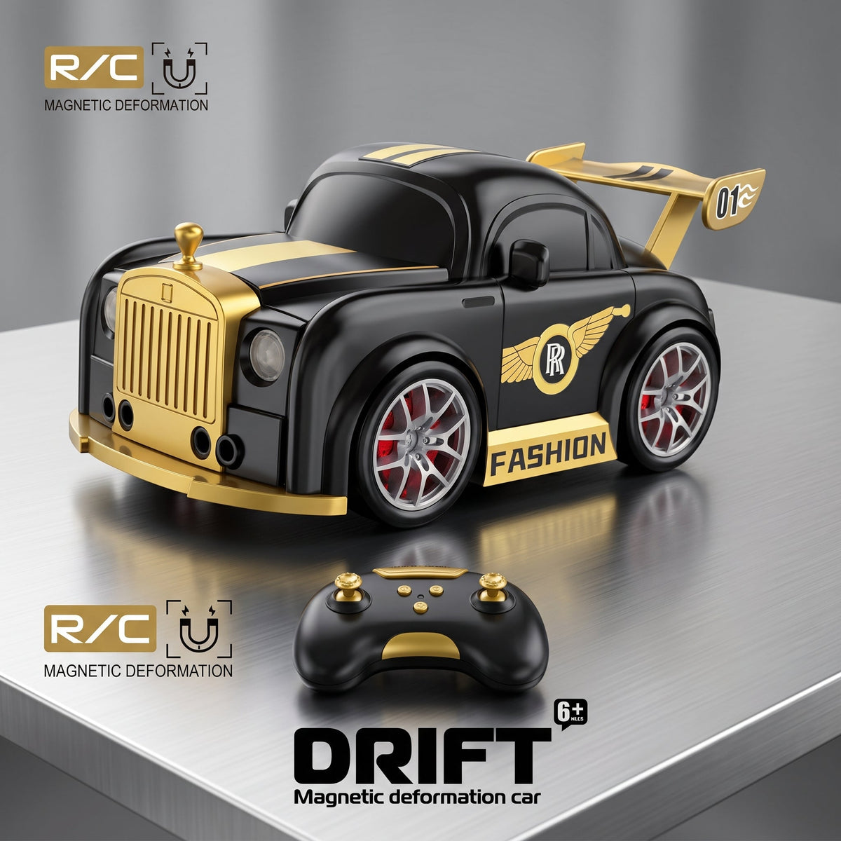 Remote Control Magnetic Deformation Drift Car