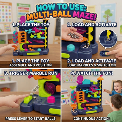 Colorful Marble Building Pin Ball Machine