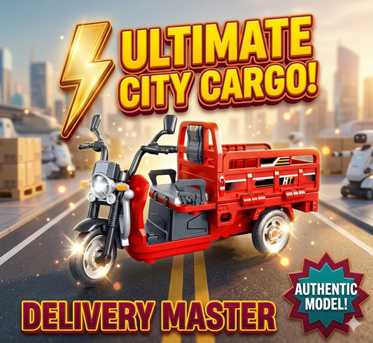 1:15 Scale Diecast Loader Rickshaw With Light And Sound And Smoke Effect