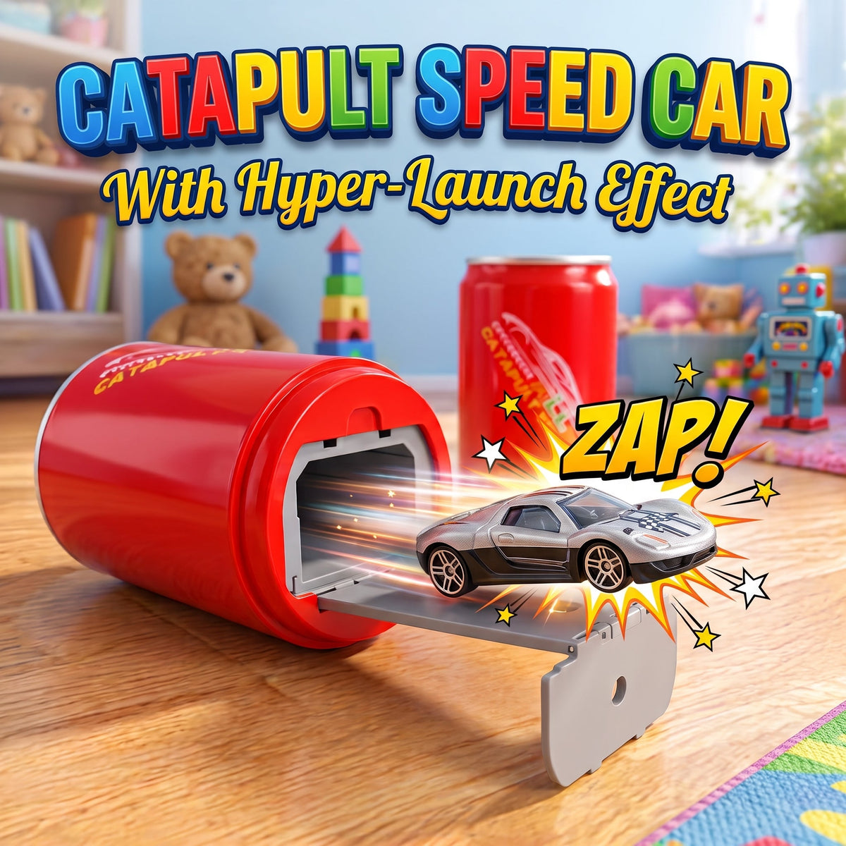 Mini Sports Launcher Car Can Toy