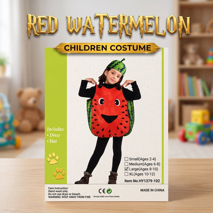 Kids Red Watermelon Costume