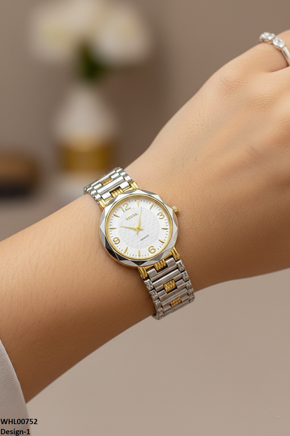 WHL00752 IWA Round Black Bezel Women's Watch - WHL