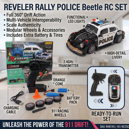 Remote Control Reveler Police Drift Car