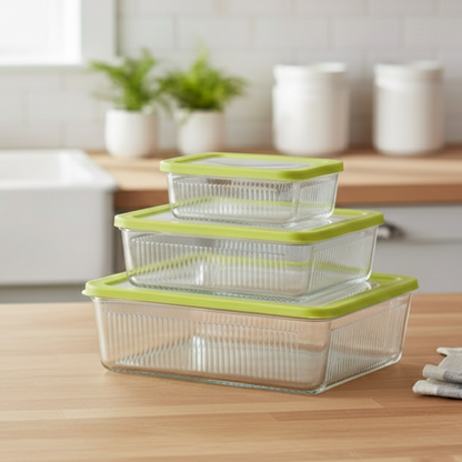 Unbreakable Glass Container Series by Limon