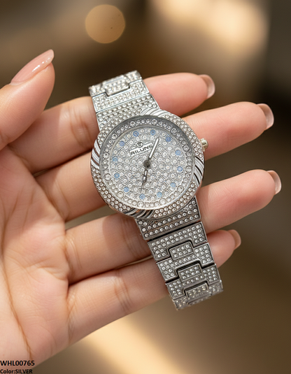 WHL00765 ZWA Double Round Bezel Women's Watch - WHL