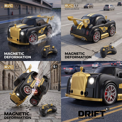 Remote Control Magnetic Deformation Drift Car