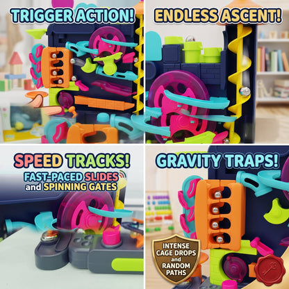 Colorful Marble Building Pin Ball Machine