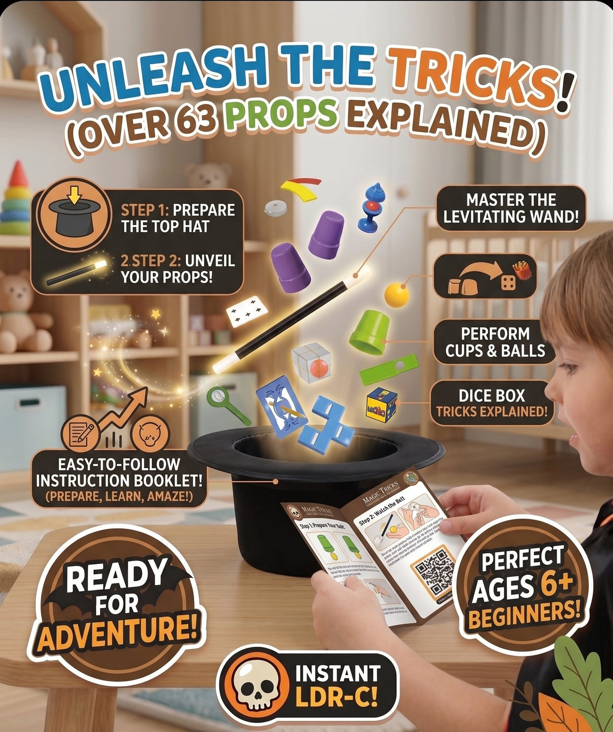 Hat Trick Magic Set for Kids And Beginners