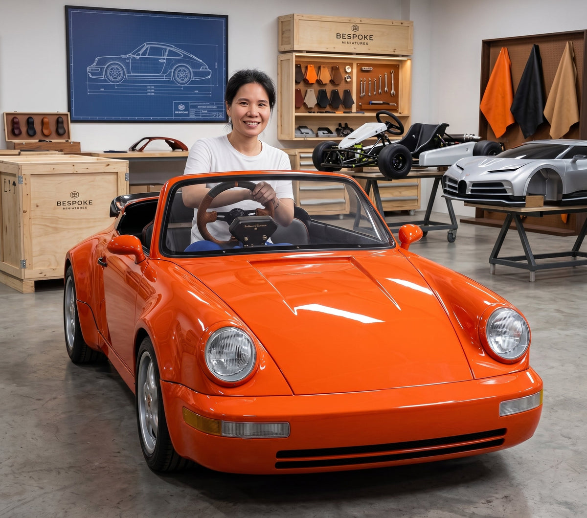 Porsche Elite Class Electric Ride On Car Custom Colors With 72V Lithium Battery