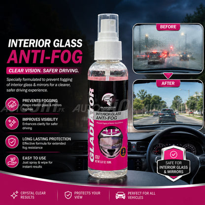 Gladiator Interior Glass Anti Fog 150ML - GT67