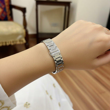 WHL00427 IWA Round Rhinestone Analog Dial Women's Watch - WHL
