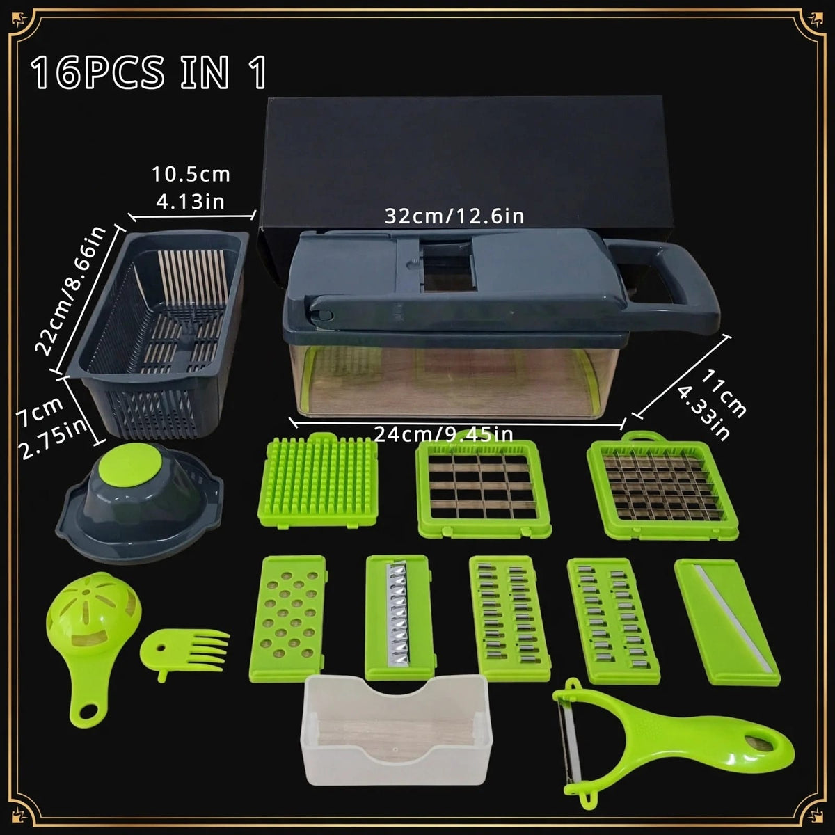 16 in 1 Vegetable chopper