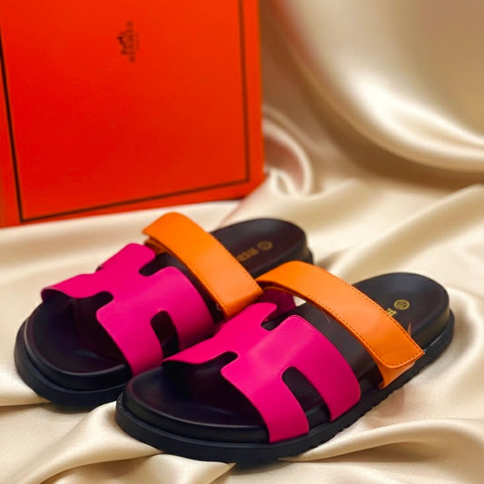 Hermès Two-Tone Signature Slides