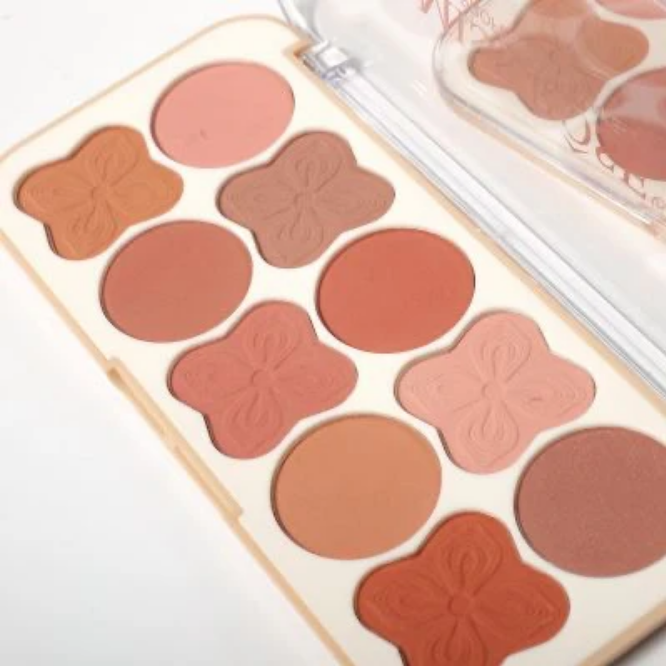 Miss Rose 10 Colors Clover Blusher Palette