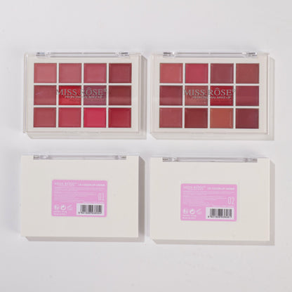 Miss Rose 12 Color Lipstick Palette