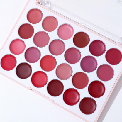 Miss Rose 24 Color All-Round Moisturizing Matte Lipstick palette
