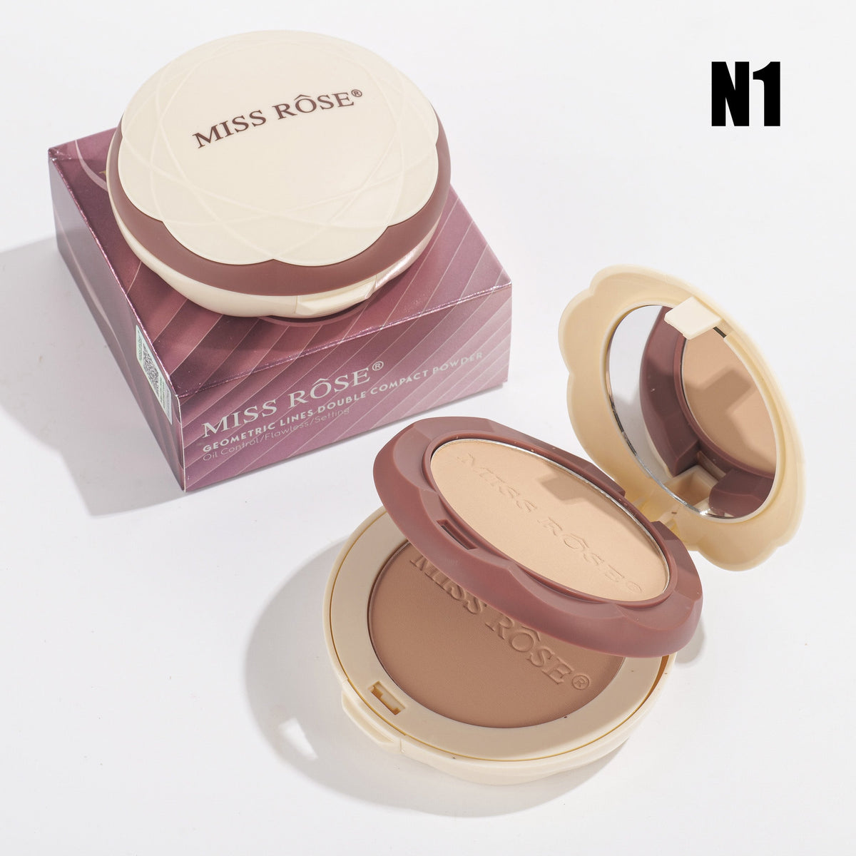 Miss Rose Oil Control Flawless Setting Compact Powder