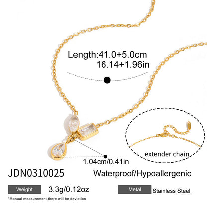 Lumi�re Trio Crystal Necklace