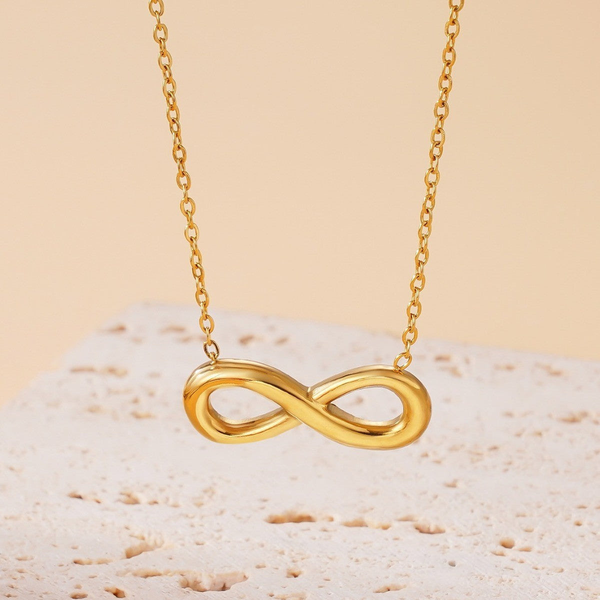 Gold-Tone Infinity Pendant Necklace