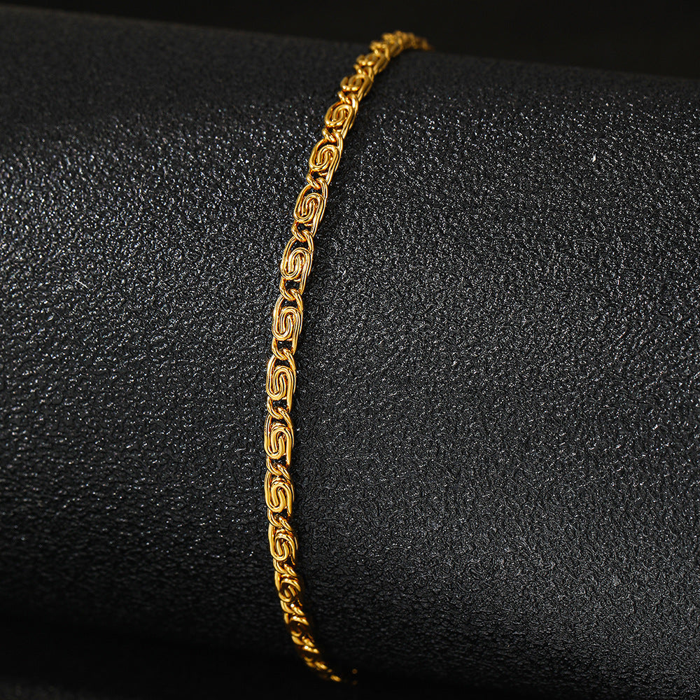 Elegant Byzantine Rope Link Bracelet