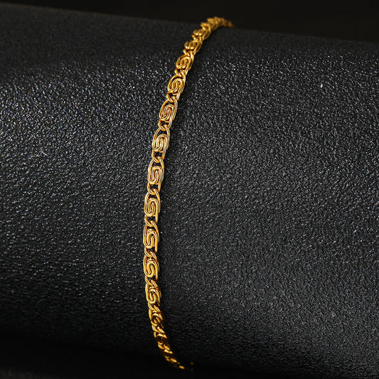 Elegant Byzantine Rope Link Bracelet