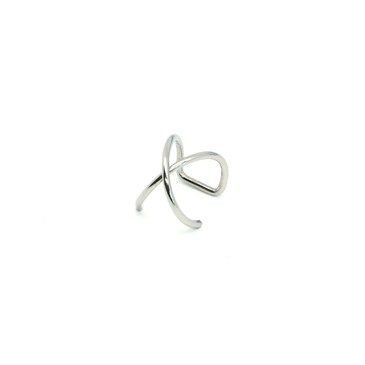 Stainless Steel Cross Style Ear Cuff