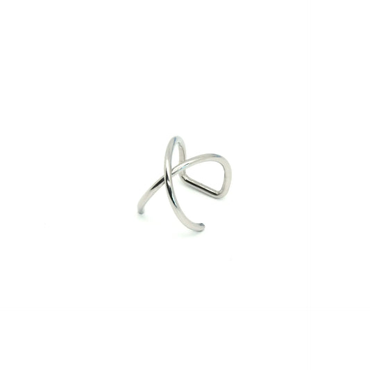 Stainless Steel Cross Style Ear Cuff