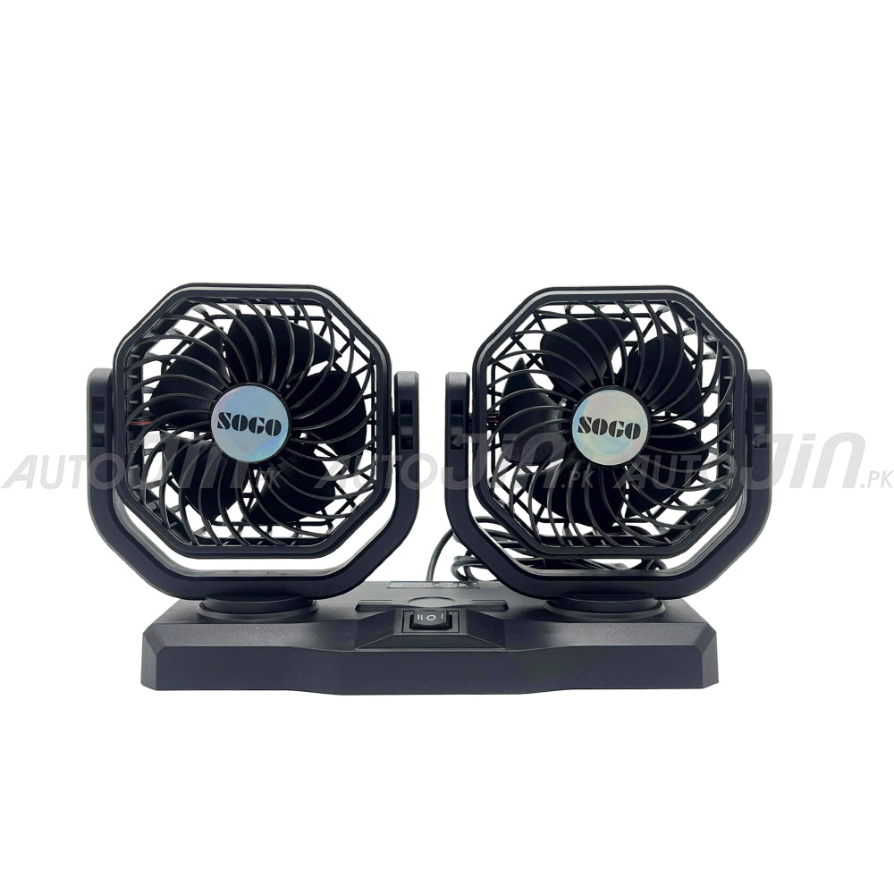 SOGO Storm Double Headed Fan 12v